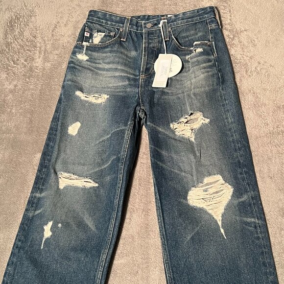 AG Adriano Goldschmied women's jeans 26 blue vintage high waist baggy boyfriend - Picture 2 of 16